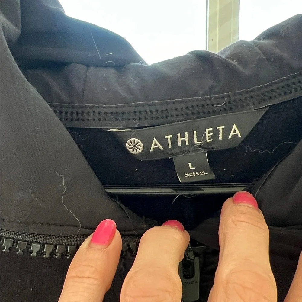 Athleta Black Full-Zip Hoodie - Picture 2 of 6